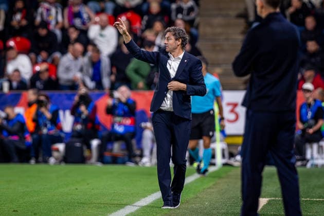 CZECHIA - ENGLAND Head coach of Czechia Santi Denia during UEFA Nations League - League A - Group A3 - Matchday 2 - football match between Czechia and England. Fortuna Arena, Eden, Stadion, Prague, Czechia September 29, 2026. Photo by Branislav Racko Copyright: xx 080A7928