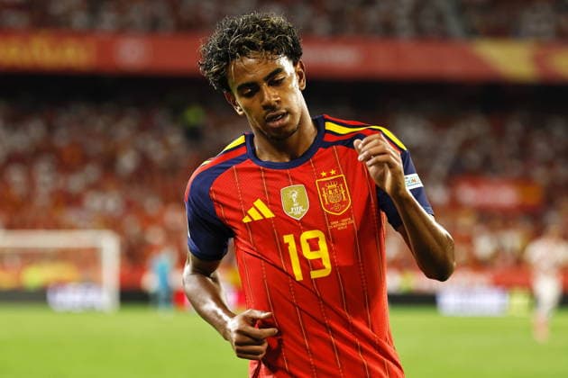 Lamine Yamal (ESP), SEPTEMBER 29, 2026 - Football Soccer : UEFA Nations League group stage for final tournament Group A3 Matchday 2 between Spain - Croatia at the Estadio Ramon Sanchez-Pizjuan in Sevilla, Spain. Noxthirdxpartyxsales  aflo_352015181 MutsuxKawamorix