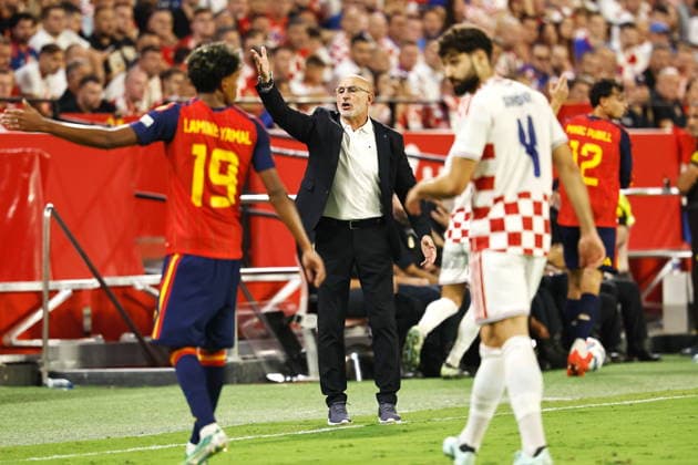 Luis De La Fuente (ESP), SEPTEMBER 29, 2026 - Football Soccer : UEFA Nations League group stage for final tournament Group A3 Matchday 2 between Spain - Croatia at the Estadio Ramon Sanchez-Pizjuan in Sevilla, Spain. Noxthirdxpartyxsales  aflo_352015186 MutsuxKawamorix
