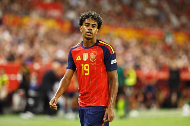Lamine Yamal (ESP), SEPTEMBER 29, 2026 - Football Soccer : UEFA Nations League group stage for final tournament Group A3 Matchday 2 between Spain - Croatia at the Estadio Ramon Sanchez-Pizjuan in Sevilla, Spain. Noxthirdxpartyxsales  aflo_352015221 MutsuxKawamorix