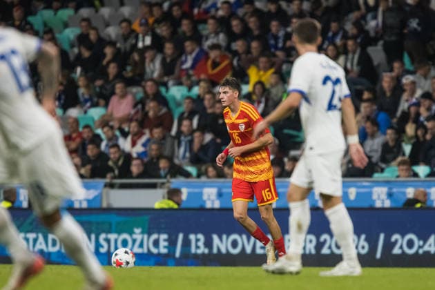 Matej Gashtarov seen during UEFA Nations League - League B, Matchday 2, season 26 27 game between teams of Slovenia and North Macedonia (Jan Borys Ball Raw Images) Ljubljana Stozice Stadium Slovenia Copyright: xJanxBorysx janborys_slovenia_north_macedonia_2627-78