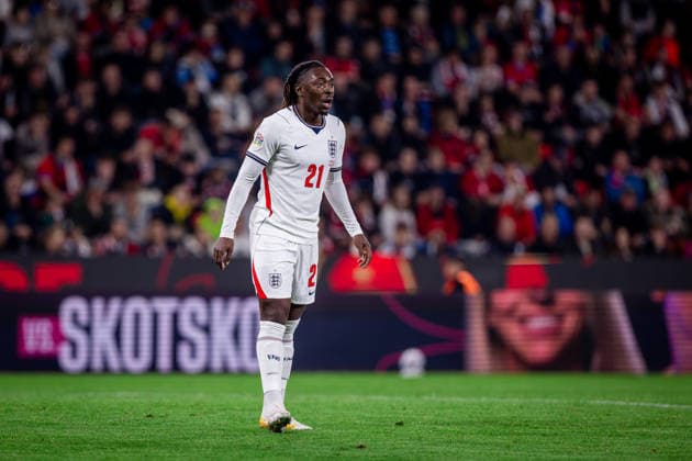CZECHIA - ENGLAND Eberechi Eze of England and Arsenal during UEFA Nations League - League A - Group A3 - Matchday 2 - football match between Czechia and England. Fortuna Arena, Eden, Stadion, Prague, Czechia September 29, 2026. Photo by Branislav Racko Copyright: xx 080A7222