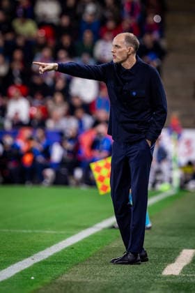 CZECHIA - ENGLAND Head coach of England Thomas Tuchel during UEFA Nations League - League A - Group A3 - Matchday 2 - football match between Czechia and England. Fortuna Arena, Eden, Stadion, Prague, Czechia September 29, 2026. Photo by Branislav Racko Copyright: xx 080A6649