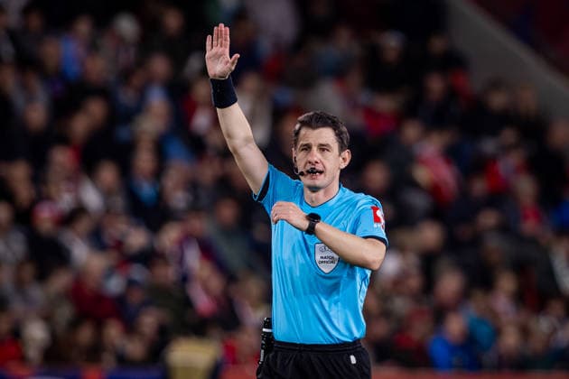 CZECHIA - ENGLAND Referee Umut Meler during UEFA Nations League - League A - Group A3 - Matchday 2 - football match between Czechia and England. Fortuna Arena, Eden, Stadion, Prague, Czechia September 29, 2026. Photo by Branislav Racko Copyright: xx 080A5866