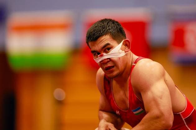 Wrestling - 20th Asian Games 87kg GR - Jalgasbay Berdimuratov (UZB)