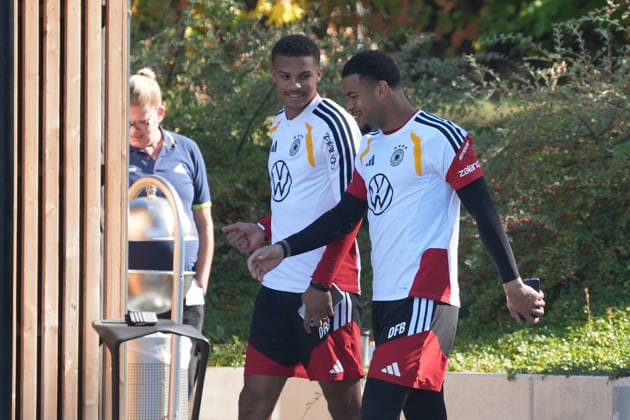 Torwart Noah Atubolu (Deutschland Germany) - Herzo Base 30.09.2026: Deutsche Nationalmannschaft Nations League Vorbereitung, Home Ground, HerzoBase, World of Adidas, Herzogenaurach