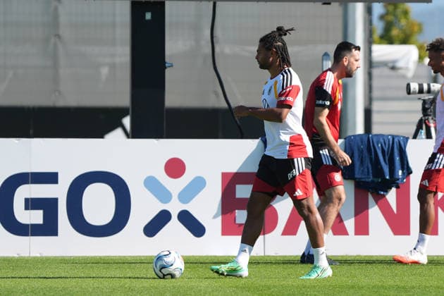 Serge Gnabry (Deutschland Germany) - Herzo Base 30.09.2026: Deutsche Nationalmannschaft Nations League Vorbereitung, Home Ground, HerzoBase, World of Adidas, Herzogenaurach