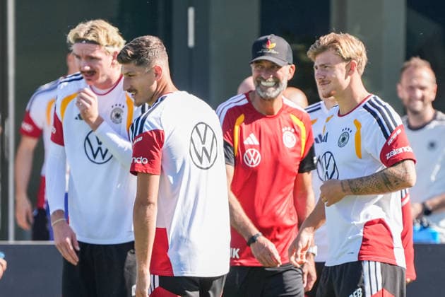 Vitaly Janelt (Deutschland Germany), Finn Jeltsch (Deutschland Germany) - Herzo Base 30.09.2026: Deutsche Nationalmannschaft Nations League Vorbereitung, Home Ground, HerzoBase, World of Adidas, Herzogenaurach
