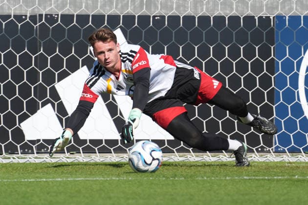 Torwart Goalie Jonas Urbig (Deutschland Germany) - Herzo Base 30.09.2026: Deutsche Nationalmannschaft Nations League Vorbereitung, Home Ground, HerzoBase, World of Adidas, Herzogenaurach