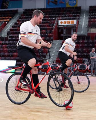 2026.09.30, Deutschland, Ludwigsburg, Radsport UCI Hallenrad-WM 2026 PK, v.l. Robert Mlady und Michael Birkner