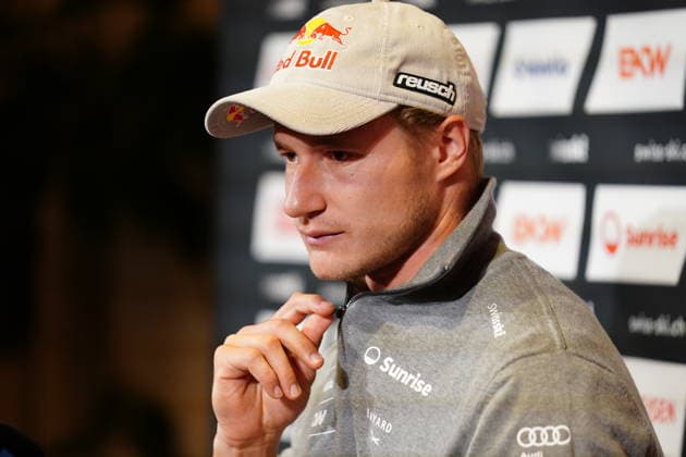 30.09.2026 Schweiz Duebendorf. Medientermin Swiss Ski. Bild. Marco Odermatt Ski Alpin SUI Einzelbild Gestik