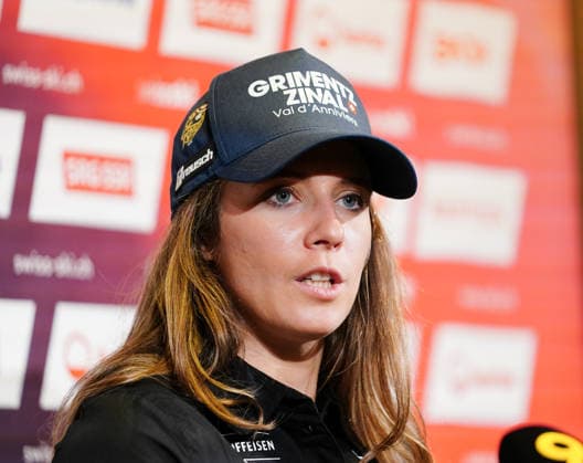 30.09.2026 Schweiz Duebendorf. Medientermin Swiss Ski. Bild. Camille Rast Ski Alpin SUI Einzelbild