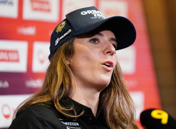 30.09.2026 Schweiz Duebendorf. Medientermin Swiss Ski. Bild. Camille Rast Ski Alpin SUI Einzelbild