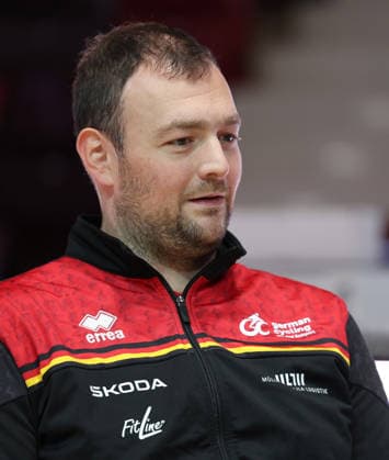2026.09.30, Deutschland, Ludwigsburg, Radsport UCI Hallenrad-WM 2026 PK, Radballer Michael Birkner