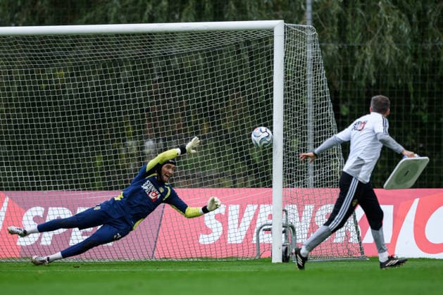 260930 goalkeeper Noel Törnqvist of the Swedish men s national football team at a training session on September 30, 2026 in Stockholm. Photo: Jesper Zerman BILDBYRAN kod JZ JZ0762 fotboll football soccer fotball nations league uefa nations league träning practice training sverige sweden sverige a bbeng Copyright: JESPERxZERMAN BB260930JZ037