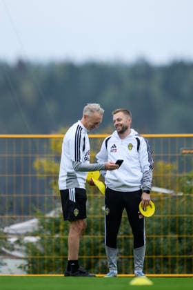260930 assistant coach Sebastian Larsson of the Swedish men s national football team at a training session on September 30, 2026 in Stockholm. Photo: Jesper Zerman BILDBYRAN kod JZ JZ0762 fotboll football soccer fotball nations league uefa nations league träning practice training sverige sweden sverige a bbeng Copyright: JESPERxZERMAN BB260930JZ042