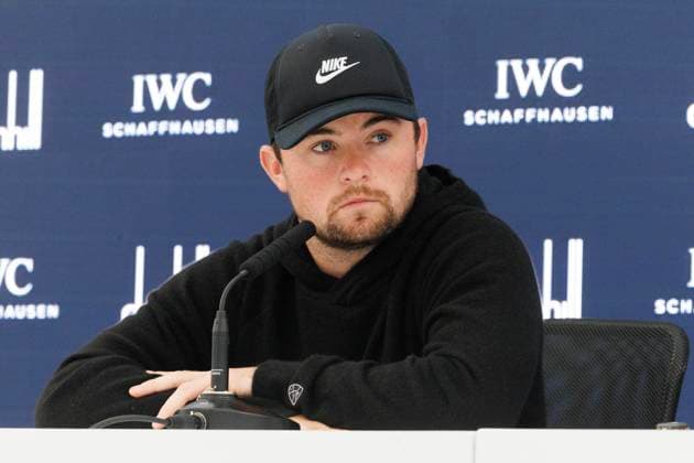 RECORD DATE NOT STATED 30th September 2026; The Old Course, St Andrews Links, St Andrews, Scotland; DP World Tour Golf, Alfred Dunhill Links Championship, Practice Day; Alex Fitzpatrick of England during a press conference, PK, Pressekonferenz to preview the tournament DavidxYoung