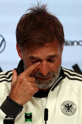 30.09.2026, xrekx, Fussball UEFA Nations League , Deutschland - Pressekonferenz mit Juergen Klopp und Jonas Urbig v.l. Jürgen Juergen Klopp Trainer (Deutschland) Muenchen