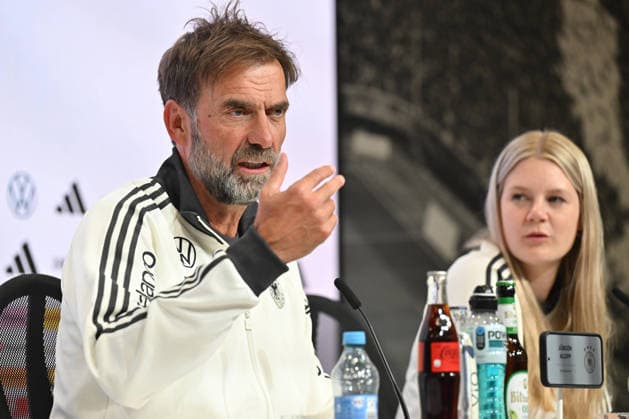 GERMANY press conference, PK, Pressekonferenz JURGEN KLOPP coach of Germany press conference at Allianz arena , Munich 01.10.2026 Foto: FOOTBALL, SERBIA, GERMANY, UEFA NATIONS LEAGUE, PRESS CONFEFERENCE Munich Allianz arena Germany Copyright: xMarkoxMetlas xMNxPressx