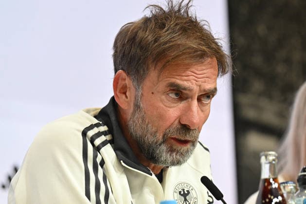 GERMANY press conference, PK, Pressekonferenz JURGEN KLOPP coach of Germany press conference at Allianz arena , Munich 01.10.2026 Foto: FOOTBALL, SERBIA, GERMANY, UEFA NATIONS LEAGUE, PRESS CONFEFERENCE Munich Allianz arena Germany Copyright: xMarkoxMetlas xMNxPressx