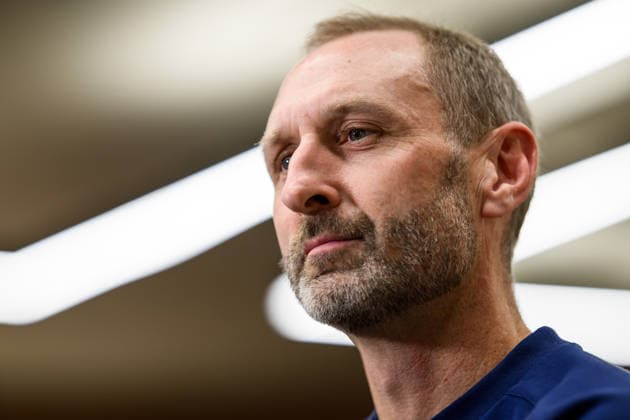 260930 Assistant coach Andreas Georgson of the Swedish men s national football team at a press event on September 30, 2026 in Stockholm. Photo: Jesper Zerman BILDBYRAN kod JZ JZ0763 fotboll football soccer fotball nations league uefa nations league pressträff event meeting sverige sweden sverige a bbeng Copyright: JESPERxZERMAN BB260930JZ055