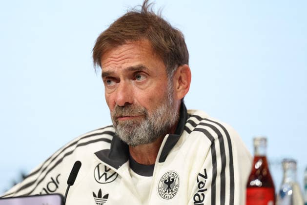 Juergen Klopp (Deutschland, Bundestrainer) bei der Pressekonferenz, GER, Deutschland Nationalmannschaft, Abschluss-Pressekonferenz, Fussball, UEFA Nations League, Saison 2026 2027, 30.09.2026, GER, Deutschland Nationalmannschaft, Abschluss-Pressekonferenz, Fussball, UEFA Nations League, Saison 2026 2027, 30.09.2026 Muenchen Copyright: xEibner-Pressefoto JennixMaulx EP_JML