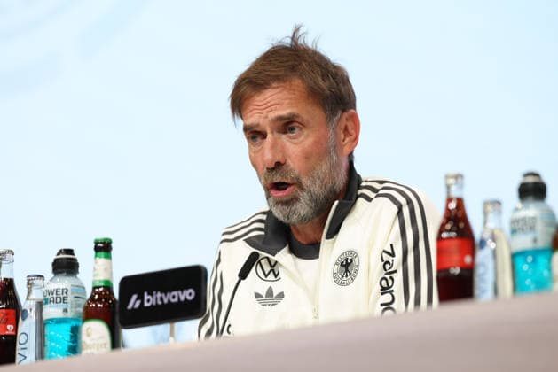 Juergen Klopp (Deutschland, Bundestrainer) bei der Pressekonferenz, GER, Deutschland Nationalmannschaft, Abschluss-Pressekonferenz, Fussball, UEFA Nations League, Saison 2026 2027, 30.09.2026, GER, Deutschland Nationalmannschaft, Abschluss-Pressekonferenz, Fussball, UEFA Nations League, Saison 2026 2027, 30.09.2026 Muenchen Copyright: xEibner-Pressefoto JennixMaulx EP_JML