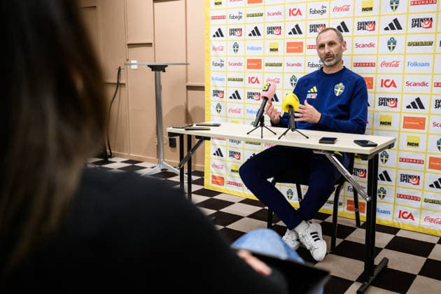 260930 Assistant coach Andreas Georgson of the Swedish men s national football team at a press event on September 30, 2026 in Stockholm. Photo: Jesper Zerman BILDBYRAN kod JZ JZ0763 fotboll football soccer fotball nations league uefa nations league pressträff event meeting sverige sweden sverige a bbeng Copyright: JESPERxZERMAN BB260930JZ062