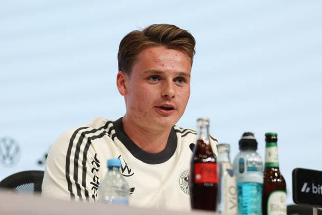 Jonas Urbig (Deutschland) bei der Pressekonferenz, GER, Deutschland Nationalmannschaft, Abschluss-Pressekonferenz, Fussball, UEFA Nations League, Saison 2026 2027, 30.09.2026, GER, Deutschland Nationalmannschaft, Abschluss-Pressekonferenz, Fussball, UEFA Nations League, Saison 2026 2027, 30.09.2026 Muenchen Copyright: xEibner-Pressefoto JennixMaulx EP_JML