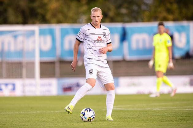 TSG Balingen vs. SSV Ulm 1846 Fußball, Fussball, Landespokal, WFV-Pokal, Achtelfinale, BIZERBA ARENA Balingen 30.09.26 Freisteller Einzelbild Leon Müller (SSV Ulm 1846 Fußball, 17) TSG Balingen vs. SSV Ulm 1846 Fußball, Fussball, Landespokal, WFV-Pokal, Achtelfinale, BIZERBA ARENA Balingen 30.09.26 Foto: Lucca Fundel Balingen BIZERBA ARENA Baden-Württemberg Deutschland
