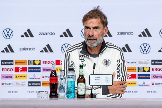 Juergen Klopp (Chef-Trainer Bundestrainer, Deutschland) Portrait Portraet GER, Deutschland vs. Serbien, Fussball, UEFA Nations League, Ligaphase Liga A, Abschluss-Pressekonferenz, Spielzeit 2026 2027, 30.09.2026 (DFL DFB REGULATIONS PROHIBIT ANY USE OF PHOTOGRAPHS as IMAGE SEQUENCES and or QUASI-VIDEO). Foto: HMB Media Heike Feiner Copyright: HMBxMedia HeikexFeiner
