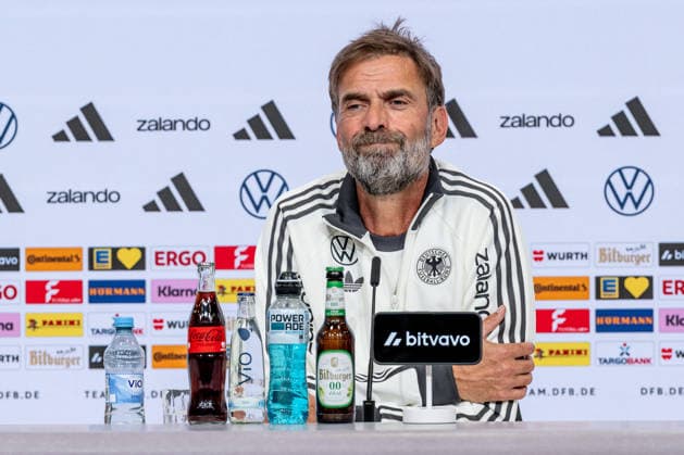 Juergen Klopp (Chef-Trainer Bundestrainer, Deutschland) Portrait Portraet GER, Deutschland vs. Serbien, Fussball, UEFA Nations League, Ligaphase Liga A, Abschluss-Pressekonferenz, Spielzeit 2026 2027, 30.09.2026 (DFL DFB REGULATIONS PROHIBIT ANY USE OF PHOTOGRAPHS as IMAGE SEQUENCES and or QUASI-VIDEO). Foto: HMB Media Heike Feiner Copyright: HMBxMedia HeikexFeiner