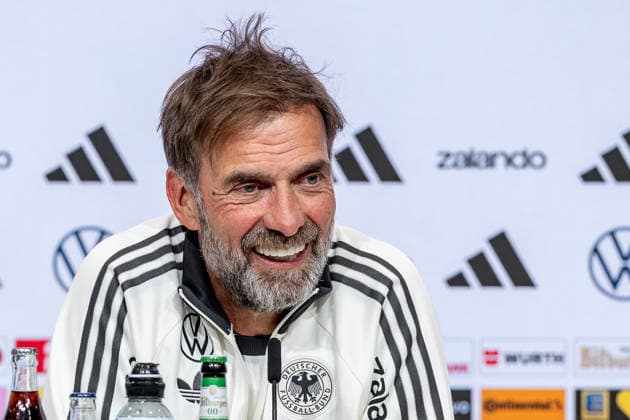 Juergen Klopp (Chef-Trainer Bundestrainer, Deutschland) Portrait Portraet GER, Deutschland vs. Serbien, Fussball, UEFA Nations League, Ligaphase Liga A, Abschluss-Pressekonferenz, Spielzeit 2026 2027, 30.09.2026 (DFL DFB REGULATIONS PROHIBIT ANY USE OF PHOTOGRAPHS as IMAGE SEQUENCES and or QUASI-VIDEO). Foto: HMB Media Heike Feiner Copyright: HMBxMedia HeikexFeiner