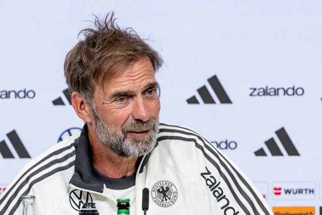 Juergen Klopp (Chef-Trainer Bundestrainer, Deutschland) Portrait Portraet GER, Deutschland vs. Serbien, Fussball, UEFA Nations League, Ligaphase Liga A, Abschluss-Pressekonferenz, Spielzeit 2026 2027, 30.09.2026 (DFL DFB REGULATIONS PROHIBIT ANY USE OF PHOTOGRAPHS as IMAGE SEQUENCES and or QUASI-VIDEO). Foto: HMB Media Heike Feiner Copyright: HMBxMedia HeikexFeiner
