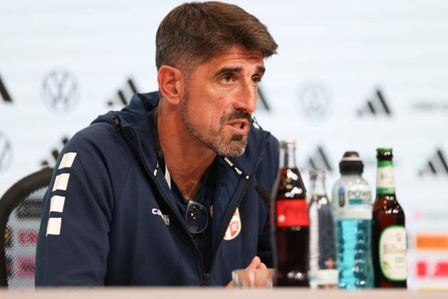 Veljko Paunovic (Serbien, Nationaltrainer) bei der Pressekonferenz, GER, Serbien Nationalmannschaft, Abschluss-Pressekonferenz, Fussball, UEFA Nations League, Saison 2026 2027, 30.09.2026, GER, Serbien Nationalmannschaft, Abschluss-Pressekonferenz, Fussball, UEFA Nations League, Saison 2026 2027, 30.09.2026 Muenchen Copyright: xEibner-Pressefoto JennixMaulx EP_JML