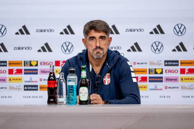 Veljko Paunovic (Chef-Trainer, Serbien) Portrait Portraet GER, Deutschland vs. Serbien, Fussball, UEFA Nations League, Ligaphase Liga A, Abschluss-Pressekonferenz, Spielzeit 2026 2027, 30.09.2026 (DFL DFB REGULATIONS PROHIBIT ANY USE OF PHOTOGRAPHS as IMAGE SEQUENCES and or QUASI-VIDEO). Foto: HMB Media Heike Feiner Copyright: HMBxMedia HeikexFeiner