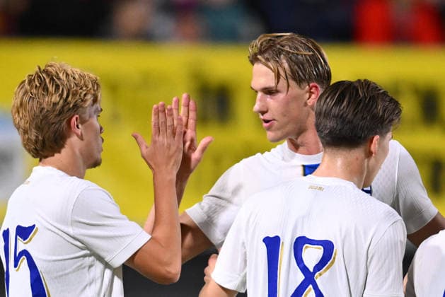 Romania v Finland, U21, U 21 Toivo Mero of Finland scores his side second goal during the European Under-21 Championship 2027, Qualifying round game between Romania and Finland at Eugen Popescu stadium in Targoviste, Romania, 30 September 2026. ALEX NICODIM Imago Images Copyright: xAlexxNicodimx