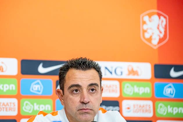 THESSALONIKI - Nederland head coach Xavi Hernandez during the press conference, PK, Pressekonferenz ahead of the UEFA Nations League match between Griekenland and Nederland at Toumba Stadion on 30 September 2026 in Thessaloniki, Griekenland. (Photo by DeFodi Images) -