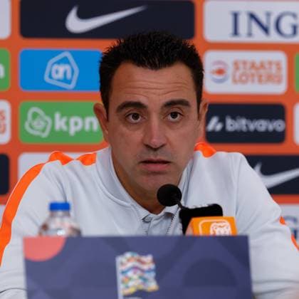 THESSALONIKI - Netherlands Head Coach Xavi Hernandez during the press conference, PK, Pressekonferenz on 30 September 2026 regarding the UEFA Nations League match between Greece and the Netherlands at the Toumba Stadium on 1 October 2026 in Thessaloniki, Greece. MARCEL TER BALS ANP UEFA Nations League 2026 27 xVIxANPxSportx xMarcelxterxBalsxIVx 570915326 originalFilename: 570915326.jpg