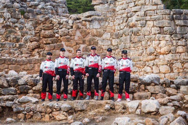 AUTO - WRC, Motorsport Rallye, WM - RALLY ITALIA SARDEGNA 2026 EVANS Elfyn, MARTIN Scott, TOYOTA GR Yaris Rally1, portrait, SOLBERG Oliver, EDMONDSON Elliott, TOYOTA GR Yaris Rally1, portrait, PAJARI Sami, SALMINEN Marko, TOYOTA GR Yaris Rally1, portrait during the 2026 Rally Italia Sardegna, 13th round of the 2026 WRC World Rally Car Championship, from October 1 to 4, 2026 at Alghero, Italy - AlgheroItaly Copyright: xNikosxKatikisx