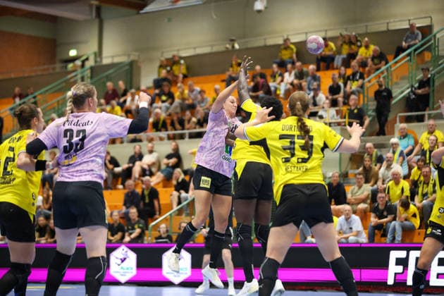 GER, BVB Borussia Dortmund Handball vs. SV Union Halle-Neustadt, Handball, DHB-Pokal Frauen, Spielzeit 2026 2027, 30.09.2026,Lea Gruber (SV Union Halle-Neustadt) GER, BVB Borussia Dortmund Handball vs. SV Union Halle-Neustadt, Handball, DHB-Pokal Frauen, Spielzeit 2026 2027, 30.09.2026 Dortmund Copyright: xEibner-Pressefoto JavadxMohammadpourx EP_JMR