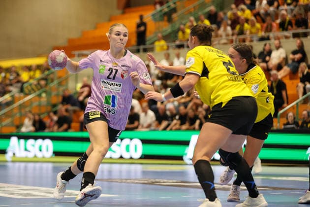 GER, BVB Borussia Dortmund Handball vs. SV Union Halle-Neustadt, Handball, DHB-Pokal Frauen, Spielzeit 2026 2027, 30.09.2026,Lynn Holtman (SV Union Halle-Neustadt) GER, BVB Borussia Dortmund Handball vs. SV Union Halle-Neustadt, Handball, DHB-Pokal Frauen, Spielzeit 2026 2027, 30.09.2026 Dortmund Copyright: xEibner-Pressefoto JavadxMohammadpourx EP_JMR