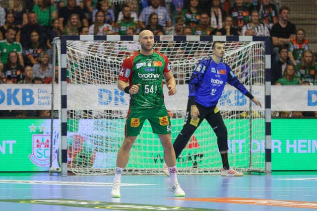 30.09.2026, xgox, Handball Opel HBL, SC Magdeburg - THW Kiel emspor, v.l. Oscar Bergendahl (Magdeburg, 54) Magdeburg