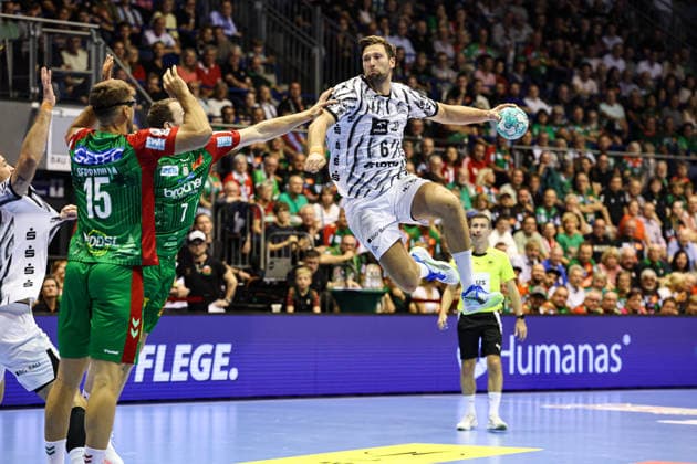 Harald Reinkind (THW Kiel,6) - Handball Bundesliga Saison 2026-2027 SC Magdeburg vs. THW Kiel in der GETEC Arena in Magdeburg - Aktion,Handball,Deutschland,30.09.2026