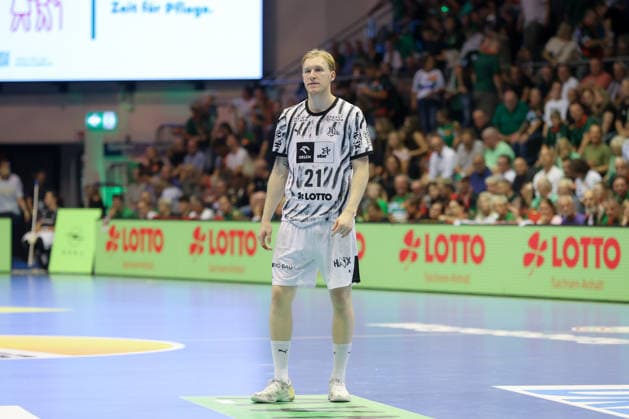 30.09.2026, xgox, Handball Opel HBL, SC Magdeburg - THW Kiel emspor, v.l. Eric Johansson (Kiel, 21) Magdeburg