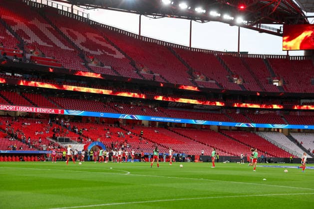 Lisbon, Portugal - September 30: empty bleachers during the UEFA Women s Champions League 2026 27, League Phase Matchday 2 match between SL Benfica and FC Bayern Munich on 30 September 24, 2026 in Lisbon, Portugal Copyright: HMBxMedia JoaquimxFerreira
