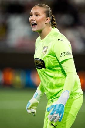 260930 Goalkeeper Hanna Karlsson of Häcken during the Women s Champions League football match between Häcken and Juventus on September 30, 2026 in Göteborg. Photo: Michael Erichsen BILDBYRAN COP 89 MI1032 fotboll football soccer fotball uefa womens champions league häcken juventus dam bbeng fotboll football soccer fotball uefa womens champions league häcken juventus dam bbeng Copyright: MICHAELxERICHSEN BB260930MI080