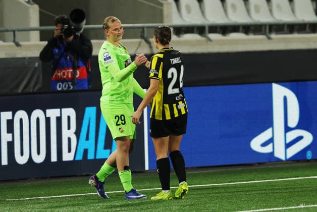GOTHENBURG, SWEDEN 20260930 Häcken s Hanna Karlsson after Wednesday s Uefa Women s Champions League football match between BK Häcken and Juventus FC at Bravida Stadium. GÖTEBORG SWEDEN x9200x