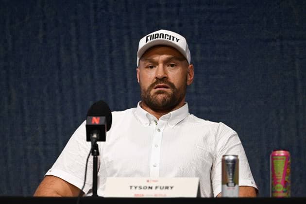 Tyson Fury and Anthony Joshua hold press conference, PK, Pressekonferenz in London before December clash LONDON, UNITED KINGDOM - SEPTEMBER 30: British heavyweight boxers Tyson Fury and Anthony Joshua (not seen) hold a press conference at the British Airways ARC at Olympia ahead of their bout on December 11 at Principality Stadium in Cardiff, in London, United Kingdom on September 30, 2026. Rasid Necati Aslim Anadolu London United Kingdom. Editorial use only. Please get in touch for any other usage.  Copyright: x2026xAnadoluxRasidxNecatixAslimx