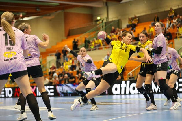 GER, BVB Borussia Dortmund Handball vs. SV Union Halle-Neustadt, Handball, DHB-Pokal Frauen, Spielzeit 2026 2027, 30.09.2026,Alina Grijseels (BVB Borussia Dortmund Handball) GER, BVB Borussia Dortmund Handball vs. SV Union Halle-Neustadt, Handball, DHB-Pokal Frauen, Spielzeit 2026 2027, 30.09.2026 Dortmund Copyright: xEibner-Pressefoto JavadxMohammadpourx EP_JMR
